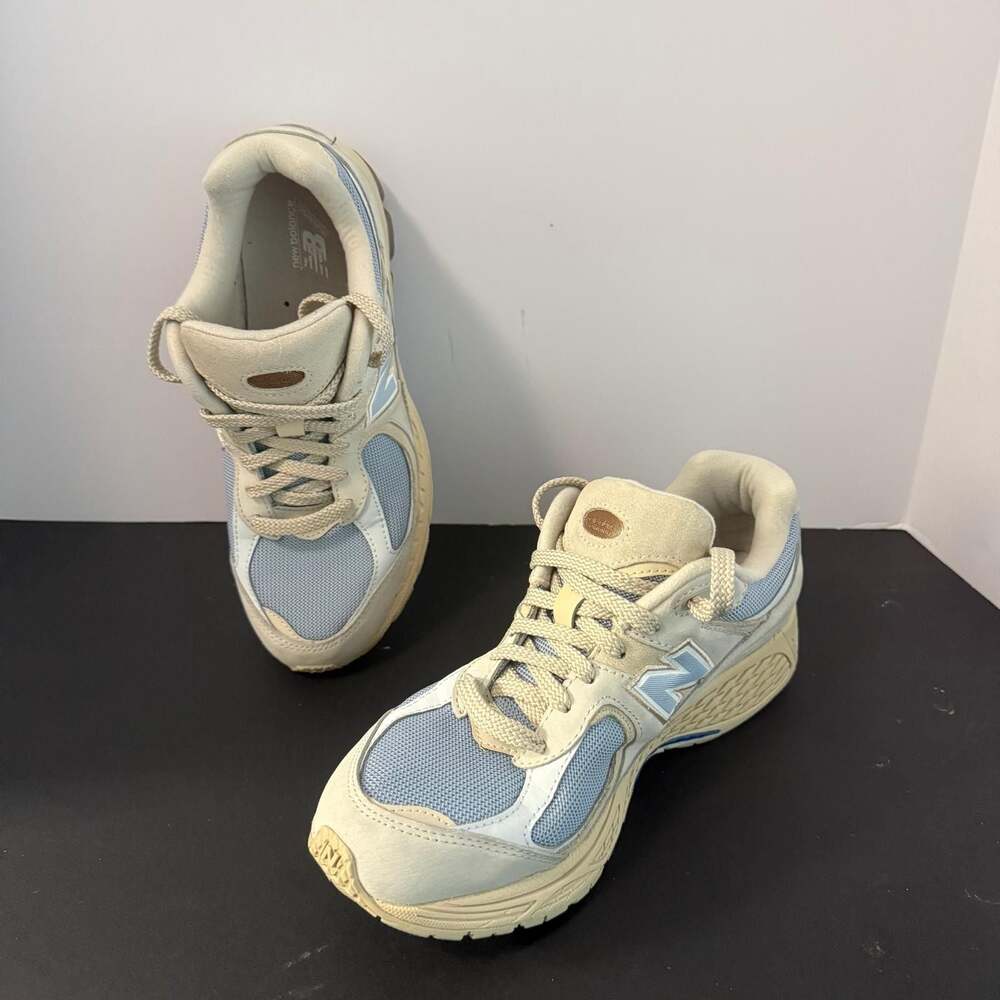 New Balance 2002R 'Sandstone Timberwolf'‎ Light Blue/Cream Sneakers M2002RBZ - Picture 4 of 10